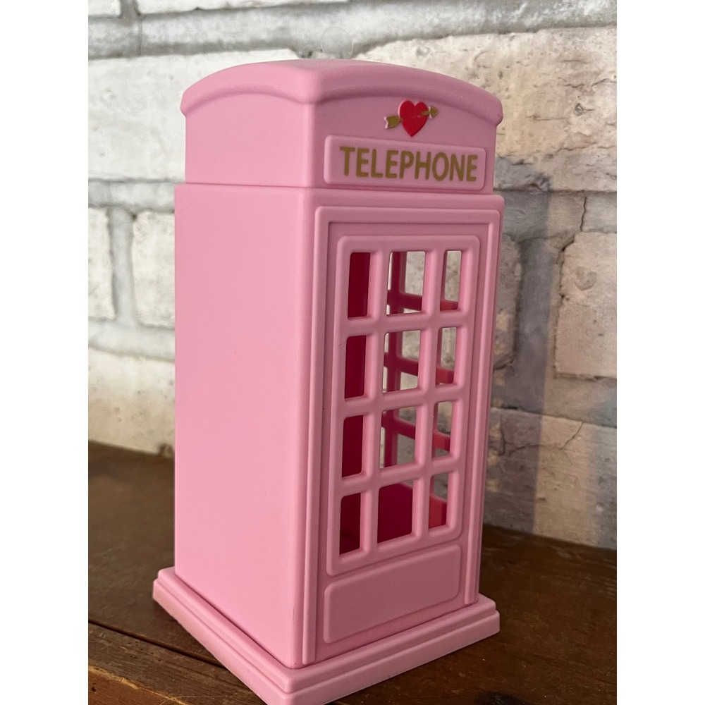 2026 Target Bullseye Playground Valentines Pink Telephone Booth Lights Up NWT - Picture 3 of 6